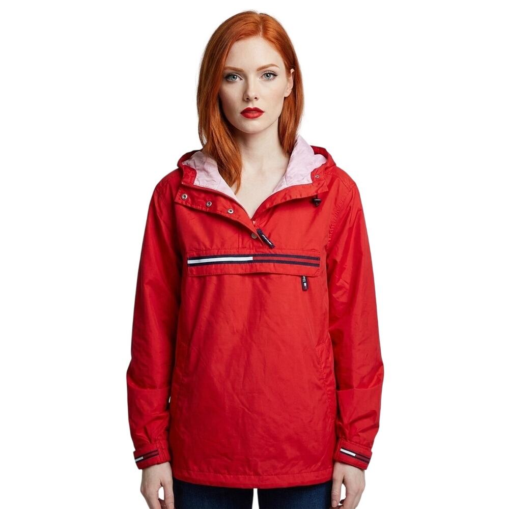 Vintage Tommy Hilfiger Windbreaker Sz med Retro 90’s Colorblock Pullover Jacket